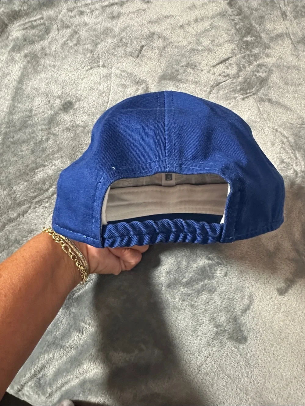 EUC New Era Toddler Baseball Cap - Royal Blue and White Lil Blue Jays Fan